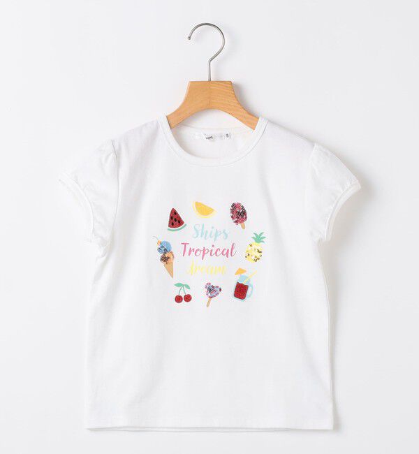 SHIPS KIDS「SHIPS KIDS:100～130cm / サマー モチーフ 半袖 Tシャツ」|Tシャツ・カットソー|