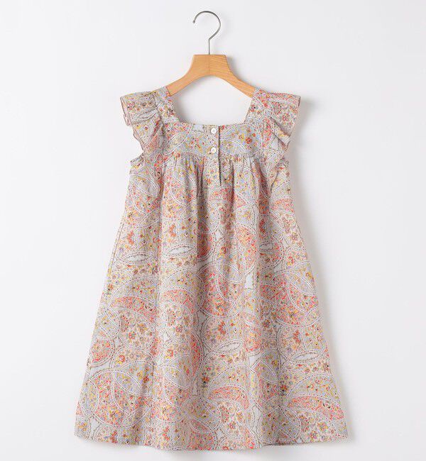 SHIPS KIDS「SHIPS KIDS:140cm / リバティ ノースリーブ ワンピース」|ワンピース|レッド