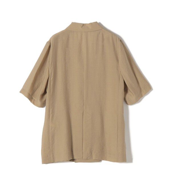 SHIPS for women「《予約》〈手洗い可能〉シルク混 シアー 羽織 半袖 ジャケット」|テーラードジャケット|