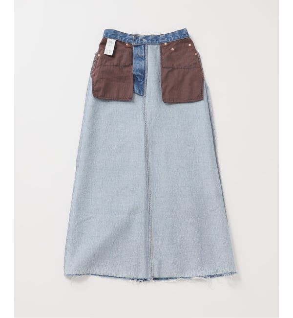 OUTDOOR PRODUCTS Usual Things「≪予約 追加5≫ULTデニムスリットリーンスカート」|スカート|