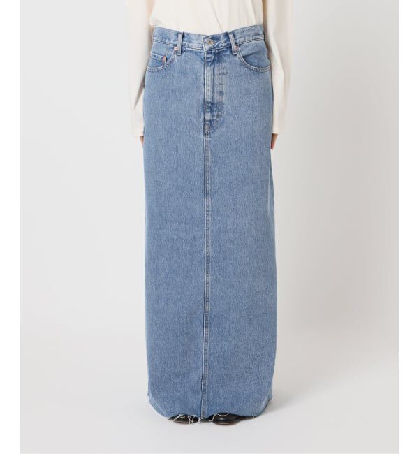 OUTDOOR PRODUCTS Usual Things「≪予約 追加5≫ULTデニムスリットリーンスカート」|スカート|