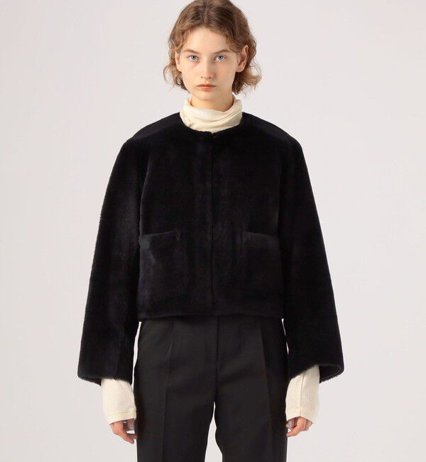 TOMORROWLAND collection「ナッパランムートン ノーカラージャケット」|その他|