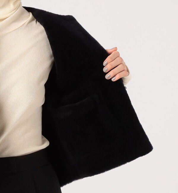 TOMORROWLAND collection「ナッパランムートン ノーカラージャケット」|その他|