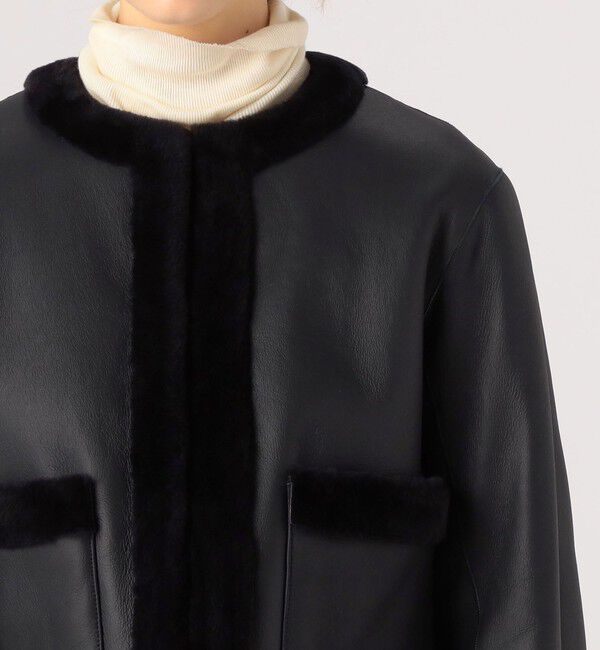 TOMORROWLAND collection「ナッパランムートン ノーカラージャケット」|その他|