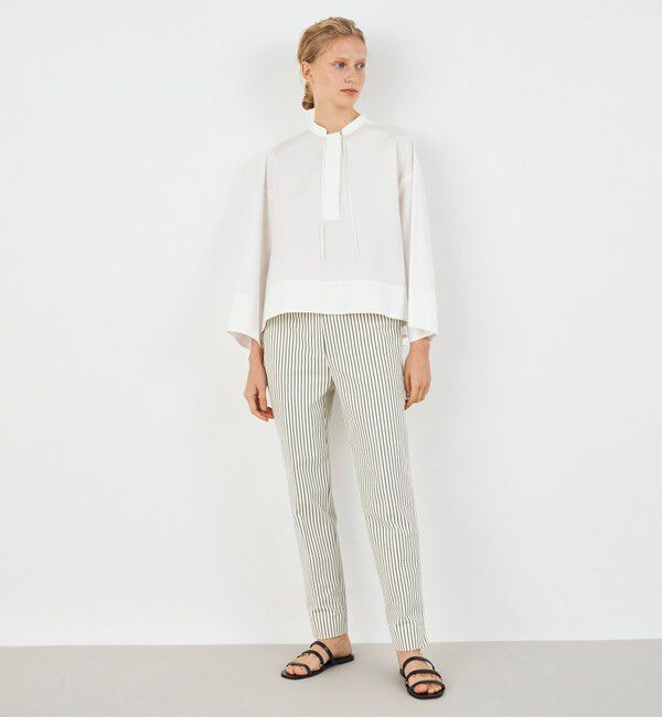 DES PRES「サッカーストライプ シガレットパンツ」|スラックス|