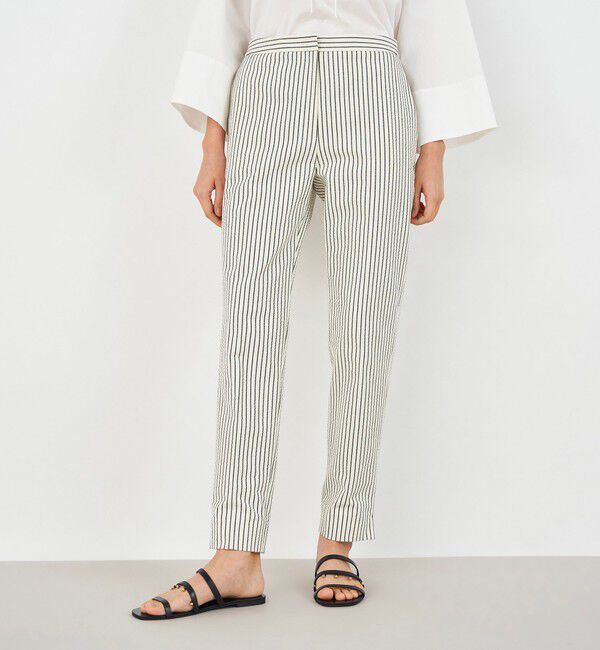 DES PRES「サッカーストライプ シガレットパンツ」|スラックス|