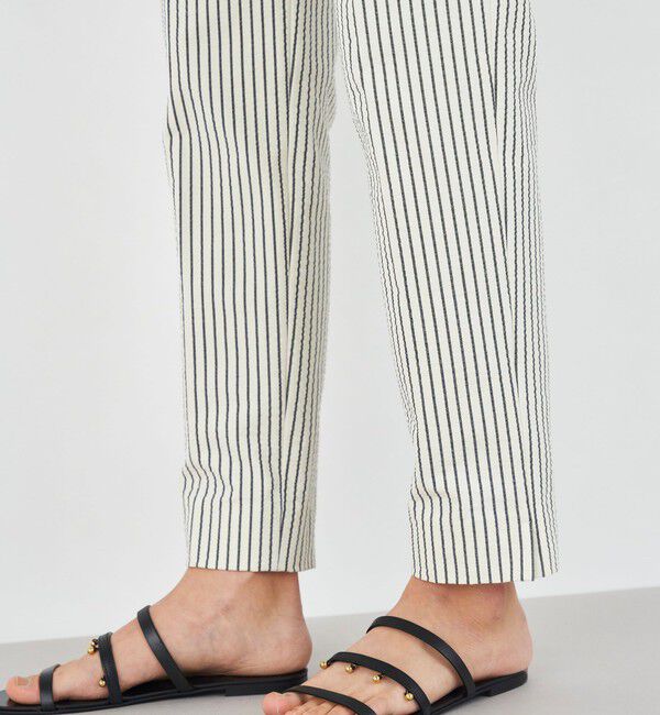 DES PRES「サッカーストライプ シガレットパンツ」|スラックス|