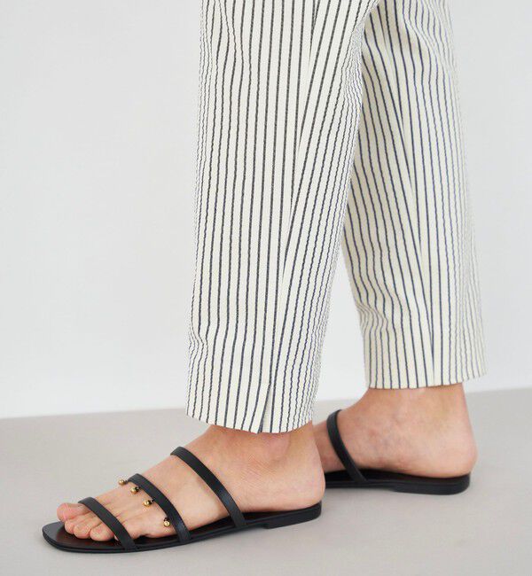 DES PRES「サッカーストライプ シガレットパンツ」|スラックス|