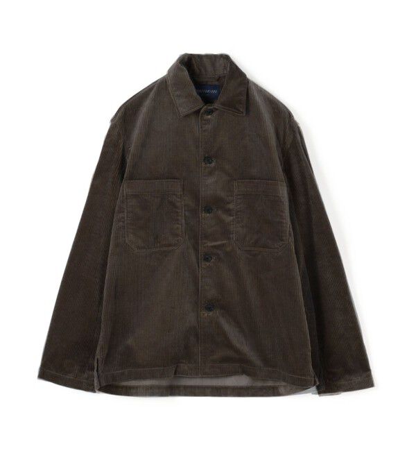 TOMORROWLAND MENS「コットンコーデュロイ シャツブルゾン」|ブルゾン・スタジャン|45 ブラウン