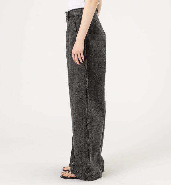 Edition「ガーメントウォッシュ ワイドパンツ」|デニム|