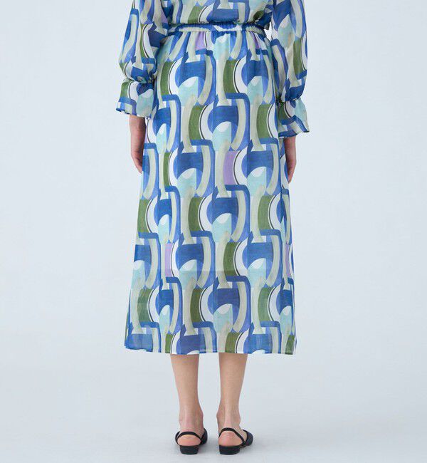 Ballsey「オプティカルプリント イージーラップスカート」|スカート|