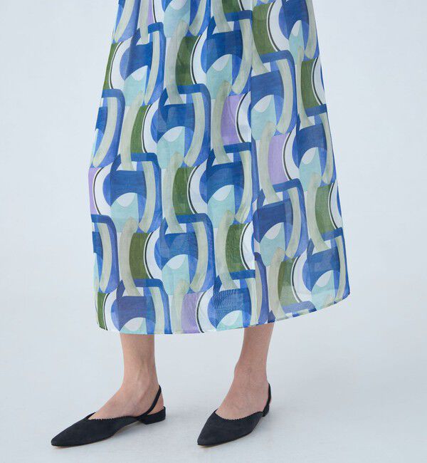 Ballsey「オプティカルプリント イージーラップスカート」|スカート|