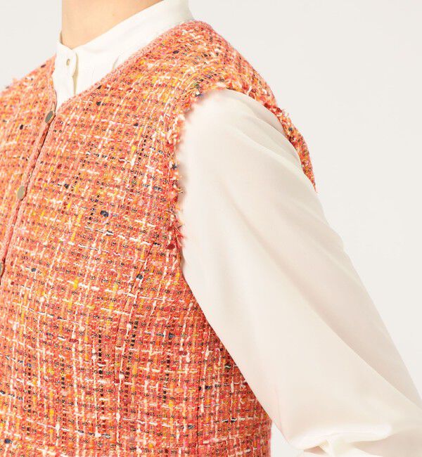 Ballsey「シャイニーカラーツイード ストレートジャンパースカート」|ジャンパースカート|