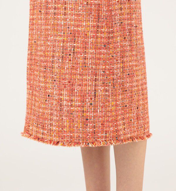 Ballsey「シャイニーカラーツイード ストレートジャンパースカート」|ジャンパースカート|