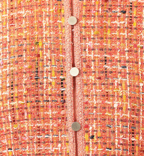 Ballsey「シャイニーカラーツイード ストレートジャンパースカート」|ジャンパースカート|