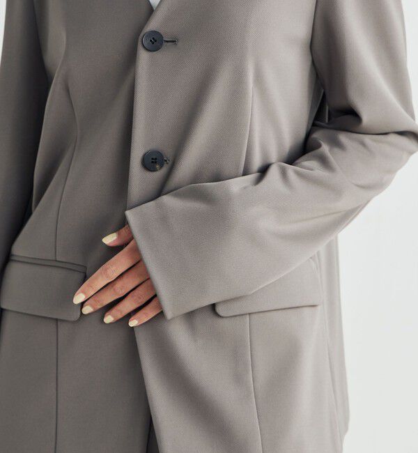 Edition「カルゼジャージー ノーカラージャケット」|ノーカラージャケット|