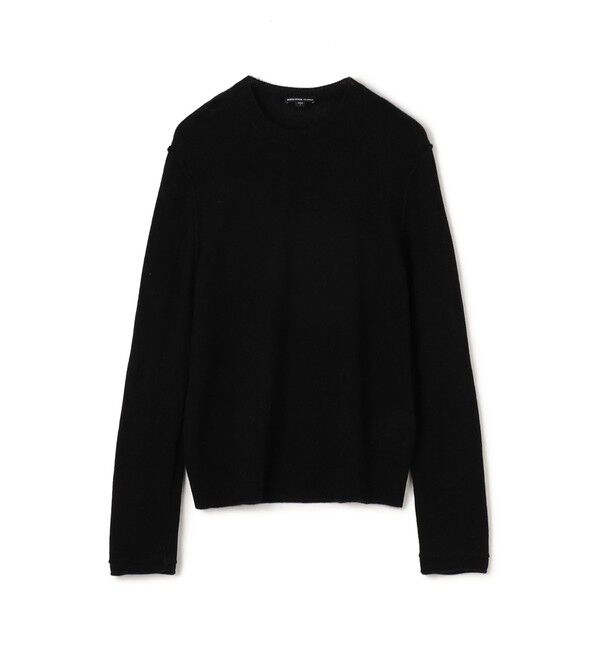 JAMES PERSE「ソフトフェザーウェイトカシミヤ  クルーネックプルオーバー MOKC3669」|ニット・セーター|19 ブラック