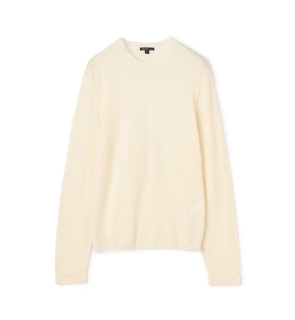 JAMES PERSE「ソフトフェザーウェイトカシミヤ  クルーネックプルオーバー MOKC3669」|ニット・セーター|41 ライトベージュ