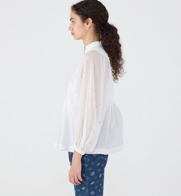 TOMORROWLAND BUYING WEAR「【別注】ne Quittez pas BLACK POPLIN ORGANZEシャツ」|シャツ・ブラウス|