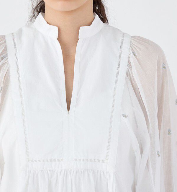 TOMORROWLAND BUYING WEAR「【別注】ne Quittez pas BLACK POPLIN ORGANZEシャツ」|シャツ・ブラウス|