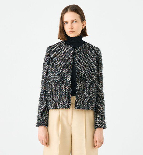 Ballsey「Rachel ノーカラージャケット」|ノーカラージャケット|