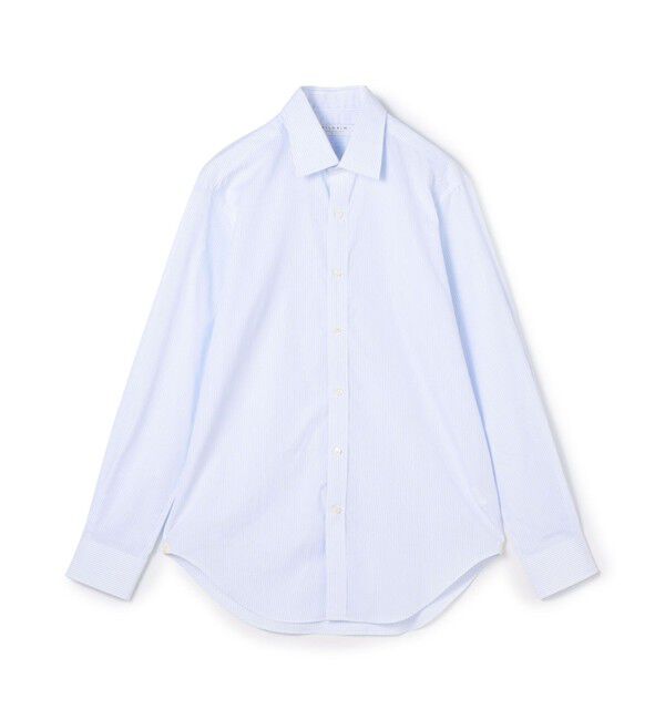 TOMORROWLAND MENS「140/2コットン レギュラーカラー ロングスリーブドレスシャツ」|シャツ・ブラウス|62 ブルーストライプ