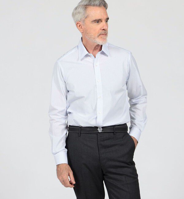 TOMORROWLAND MENS「140/2コットン レギュラーカラー ロングスリーブドレスシャツ」|シャツ・ブラウス|