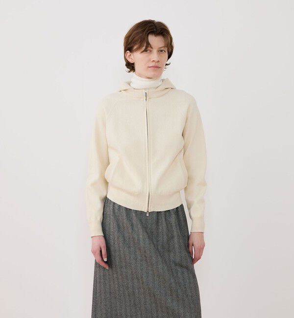 GALERIE VIE「スエットニット ジップアップパーカ」|パーカー|
