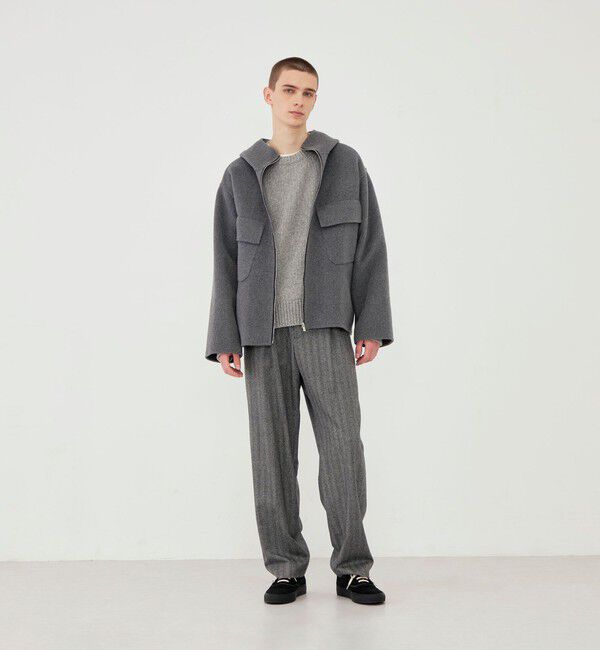 GALERIE VIE「ウールカシミヤダブルフェイス フーデッドブルゾン」|その他|