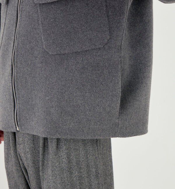 GALERIE VIE「ウールカシミヤダブルフェイス フーデッドブルゾン」|その他|