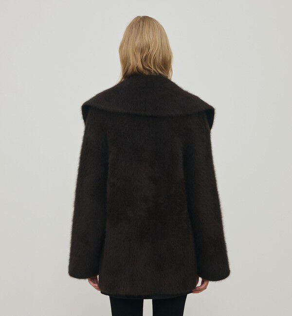DES PRES「フォックスカシミヤ ショールカラーコート」|その他|