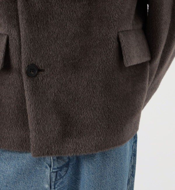 GALERIE VIE「スーリーアルパカシャギー ハイネックオーバルコート」|その他|