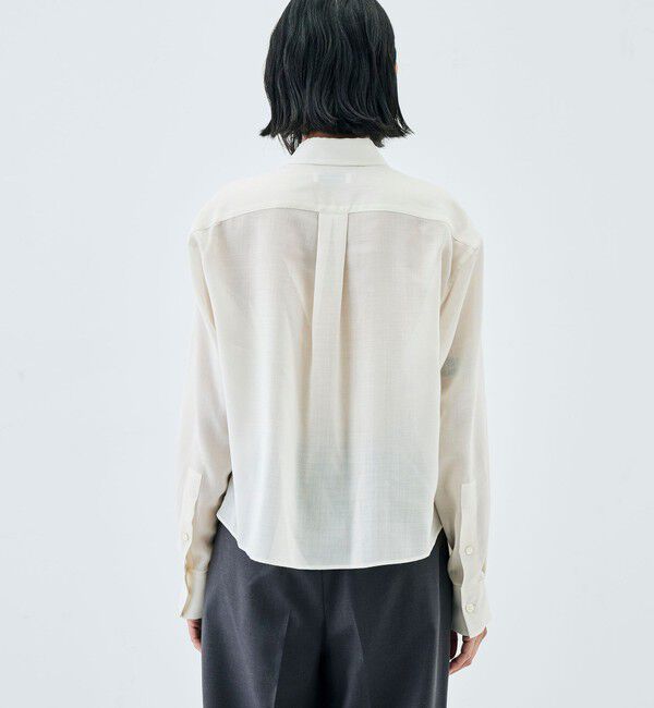 Edition「ウールビエラ クロップドシャツ」|シャツ・ブラウス|