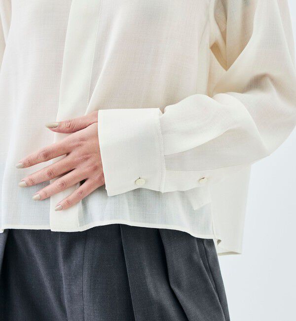 Edition「ウールビエラ クロップドシャツ」|シャツ・ブラウス|