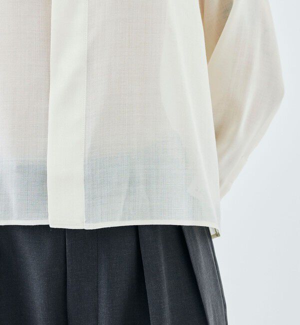 Edition「ウールビエラ クロップドシャツ」|シャツ・ブラウス|