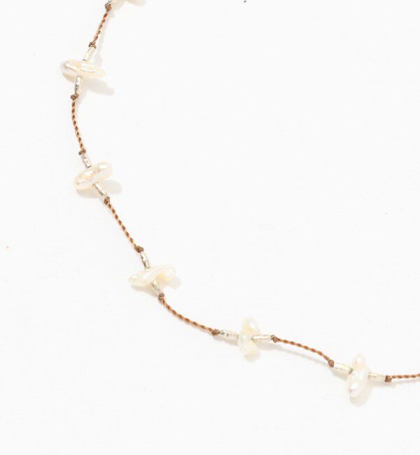 TOMORROWLAND GOODS「SEE REAL FLOWERS SHORT KESHI PEARL ネックレス」|ネックレス|