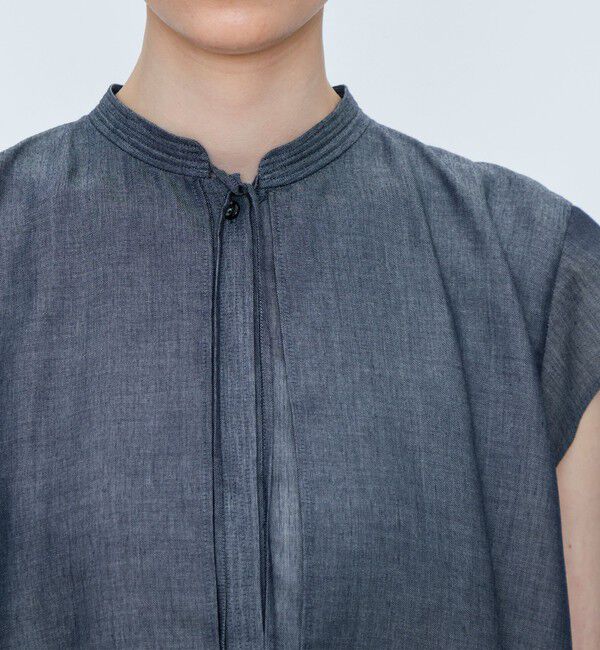 TOMORROWLAND collection「【WEB先行予約】レーヨンキュプラシャンブレー レイヤードブラウス」|シャツ・ブラウス|