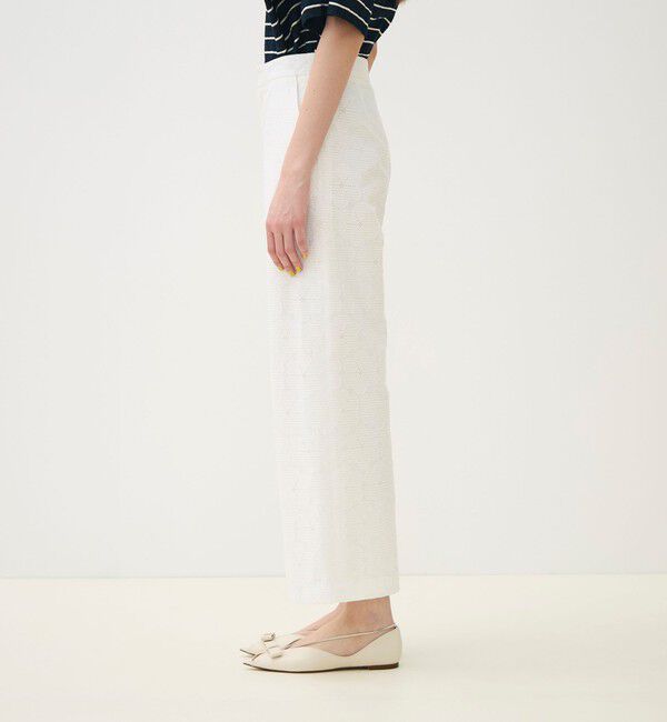 TOMORROWLAND collection「【WEB先行予約】ブロッサムエンブロイダリー ストレートパンツ」|その他|