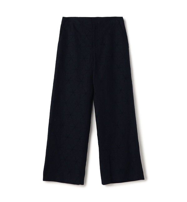 TOMORROWLAND collection「【WEB先行予約】ブロッサムエンブロイダリー ストレートパンツ」|その他|69 ネイビー