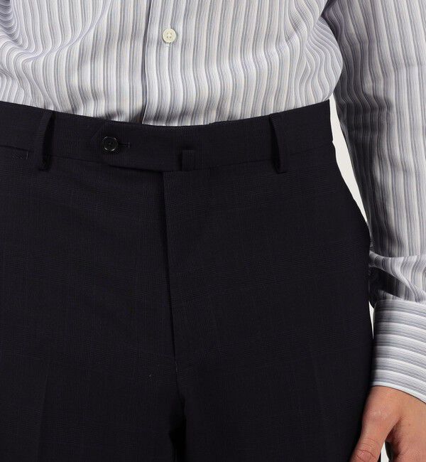 TOMORROWLAND MENS「Super130'sウール ノープリーツ スリムスラックス DRAGO SWING」|スラックス|