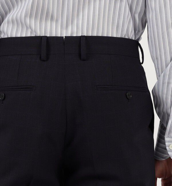 TOMORROWLAND MENS「Super130'sウール ノープリーツ スリムスラックス DRAGO SWING」|スラックス|