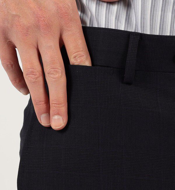 TOMORROWLAND MENS「Super130'sウール ノープリーツ スリムスラックス DRAGO SWING」|スラックス|