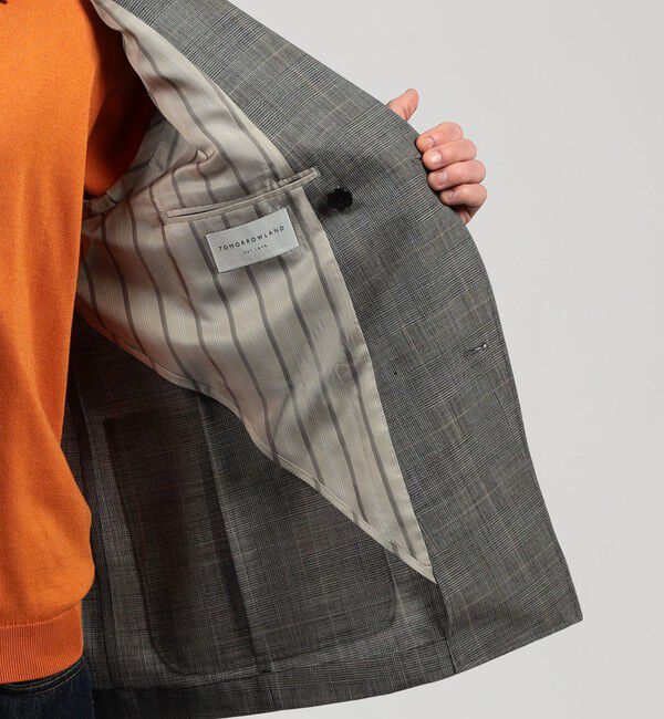 TOMORROWLAND MENS「シェットランドウール ダブルブレステッド 4Bジャケット」|テーラードジャケット|