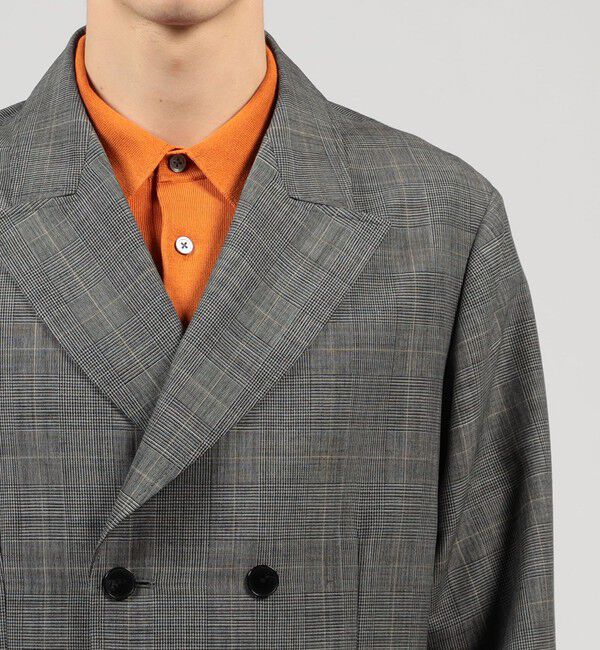 TOMORROWLAND MENS「シェットランドウール ダブルブレステッド 4Bジャケット」|テーラードジャケット|