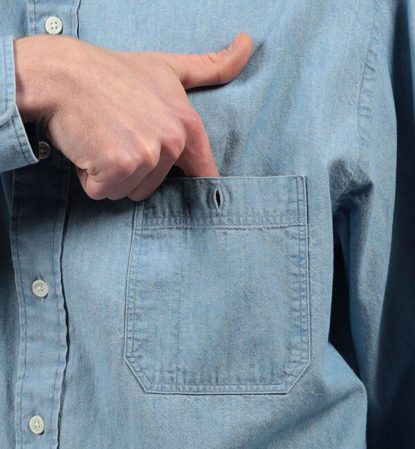 TOMORROWLAND MENS「コットンダンガリー ダブルポケットシャツ CANCLINI」|シャツ・ブラウス|