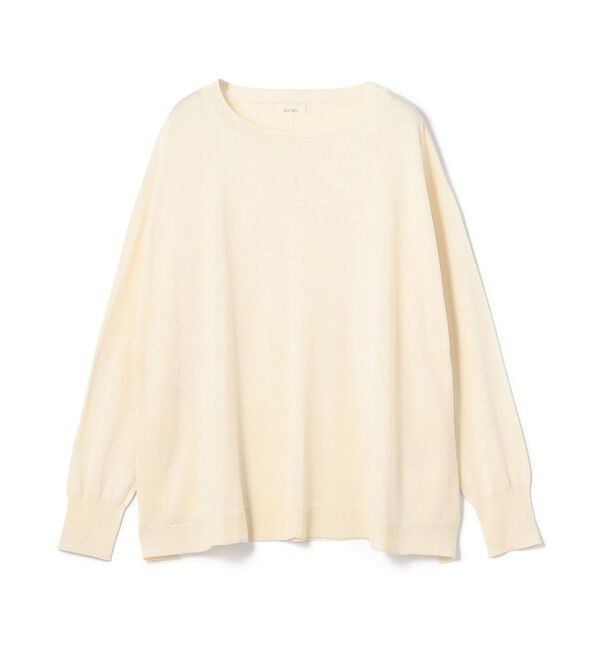 DES PRES「マットシルク ラウンドネックプルオーバー」|ニット・セーター|11 ホワイト