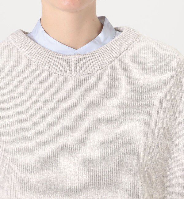 GALERIE VIE「フィッシャーマンズリブ クルーネックベスト」|ベスト・ジレ|