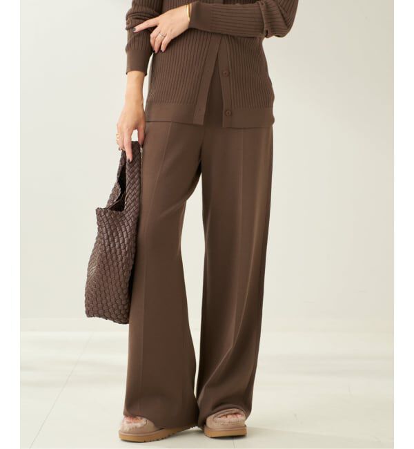 Plage「Center Crease Knit パンツ」|その他|