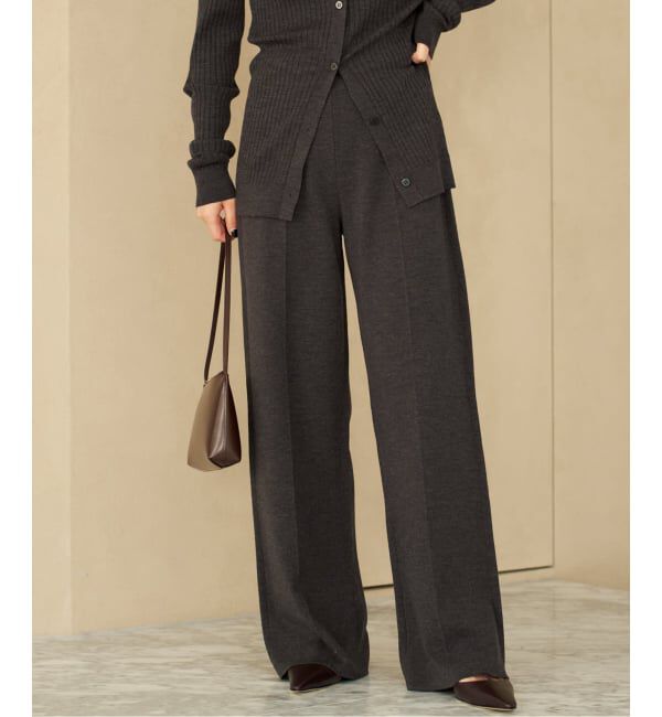 Plage「Center Crease Knit パンツ」|その他|
