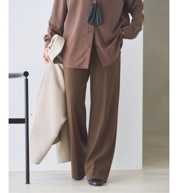 Plage「Center Crease Knit パンツ」|その他|カーキ A